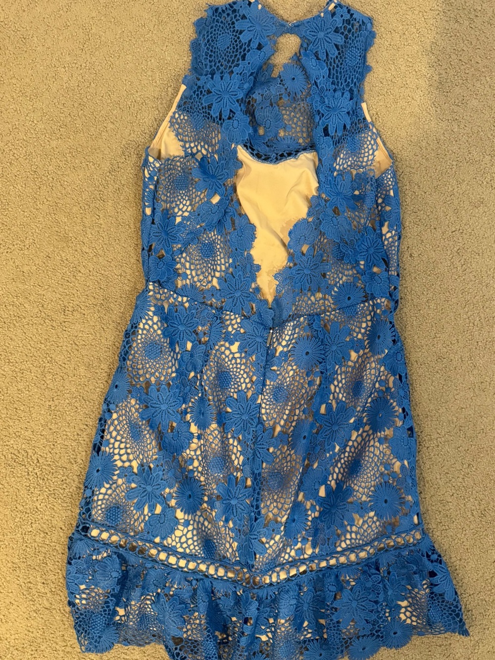SAYLOR Blue Lace Darian Tank Mini Dress - Picture 5 of 9